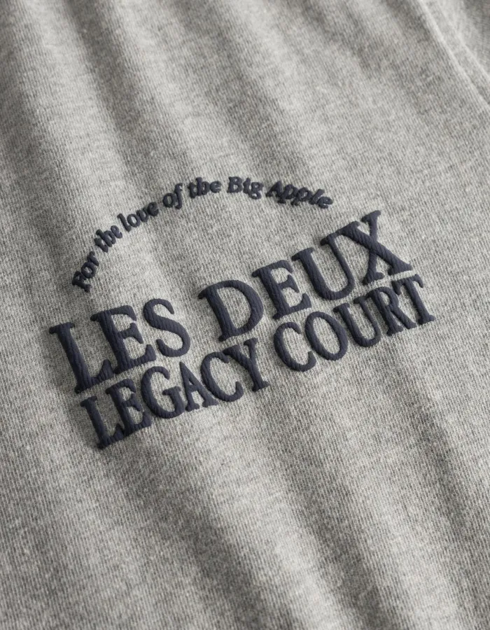 Tshirts Men Les Deux Legacy Court TShirt 8211 Grey Melange