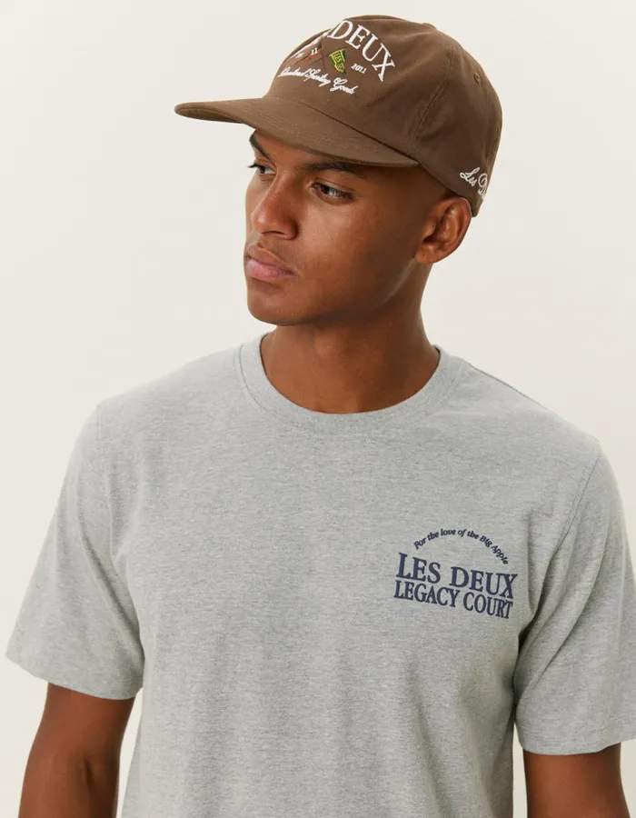Tshirts Men Les Deux Legacy Court TShirt 8211 Grey Melange