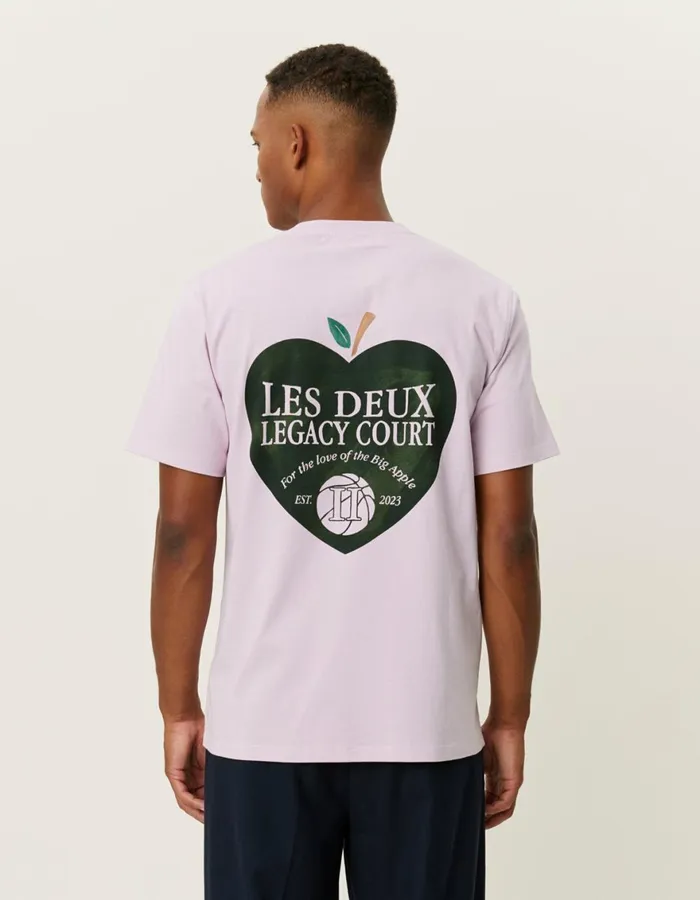Tshirts Men Les Deux Legacy Court TShirt 8211 Oyster Rose