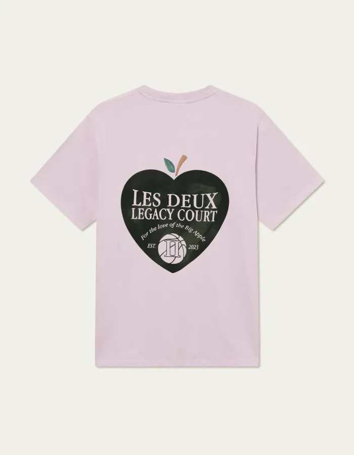 Tshirts Men Les Deux Legacy Court TShirt 8211 Oyster Rose