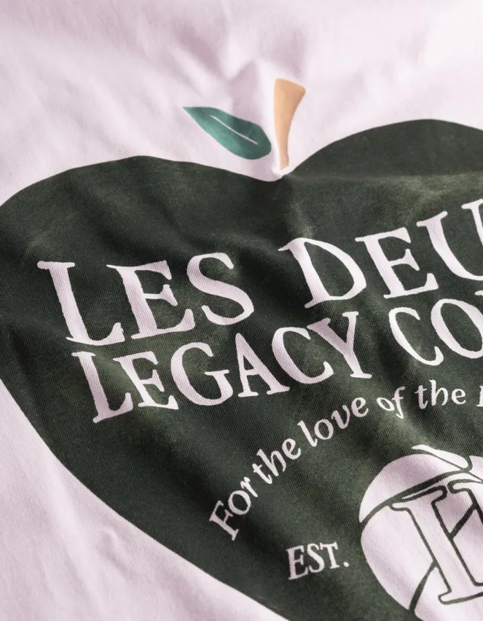 Tshirts Men Les Deux Legacy Court TShirt 8211 Oyster Rose