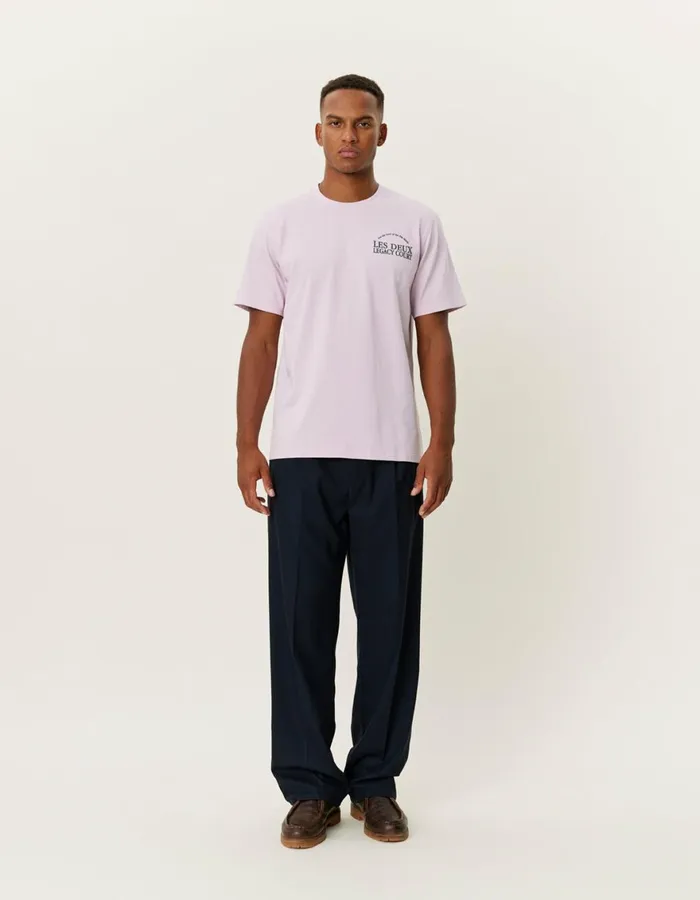Tshirts Men Les Deux Legacy Court TShirt 8211 Oyster Rose
