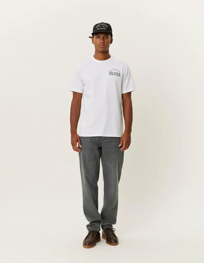 Tshirts Men Les Deux Legacy Court TShirt 8211 WhiteWhite