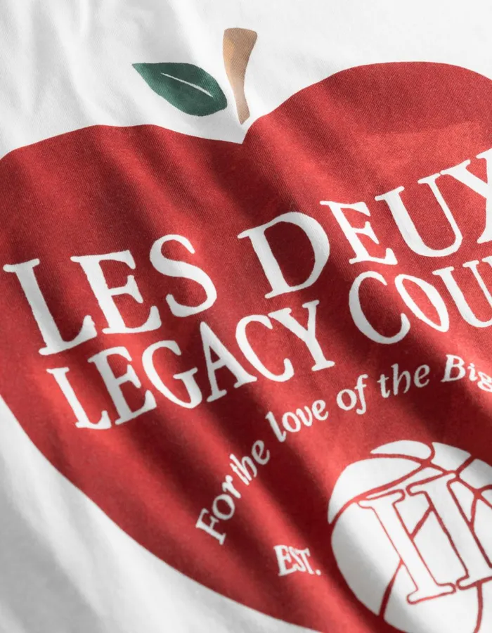 Tshirts Men Les Deux Legacy Court TShirt 8211 WhiteWhite