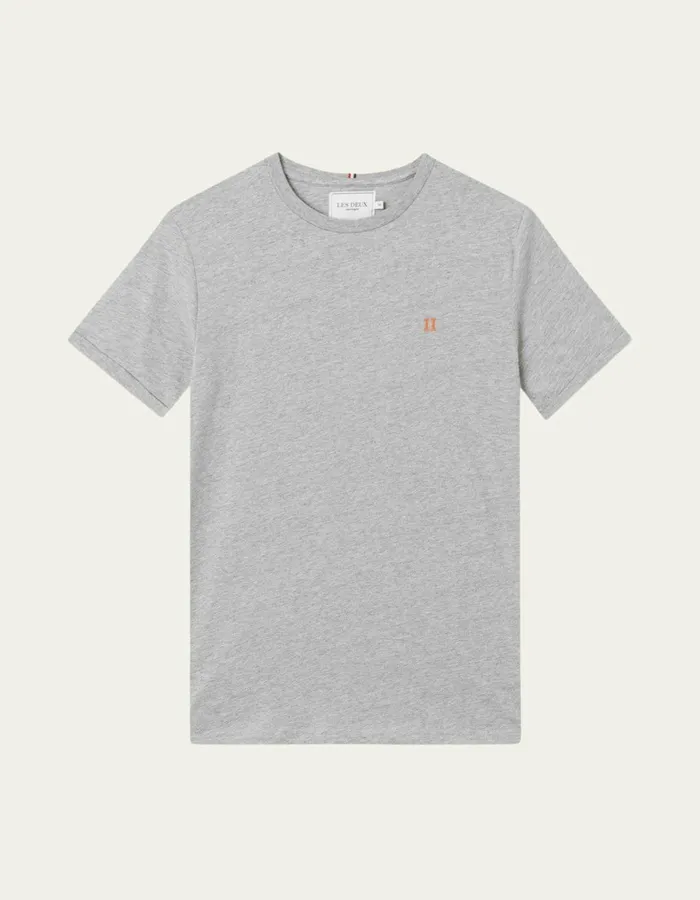 Tshirts Men Les Deux Norregaard TShirt 8211 Grey Melange