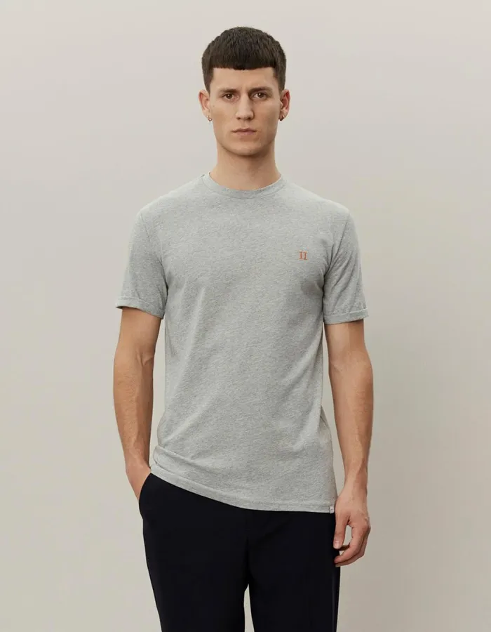 Tshirts Men Les Deux Norregaard TShirt 8211 Grey Melange