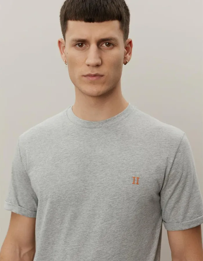 Tshirts Men Les Deux Norregaard TShirt 8211 Grey Melange
