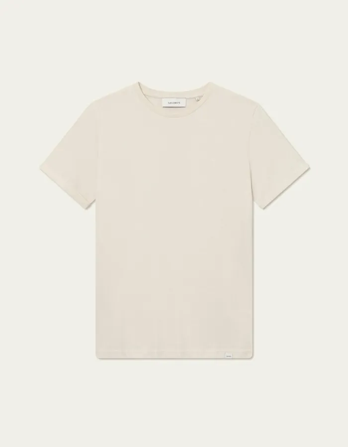 Tshirts Men Les Deux Norregaard Tonal TShirt 8211 Ivory