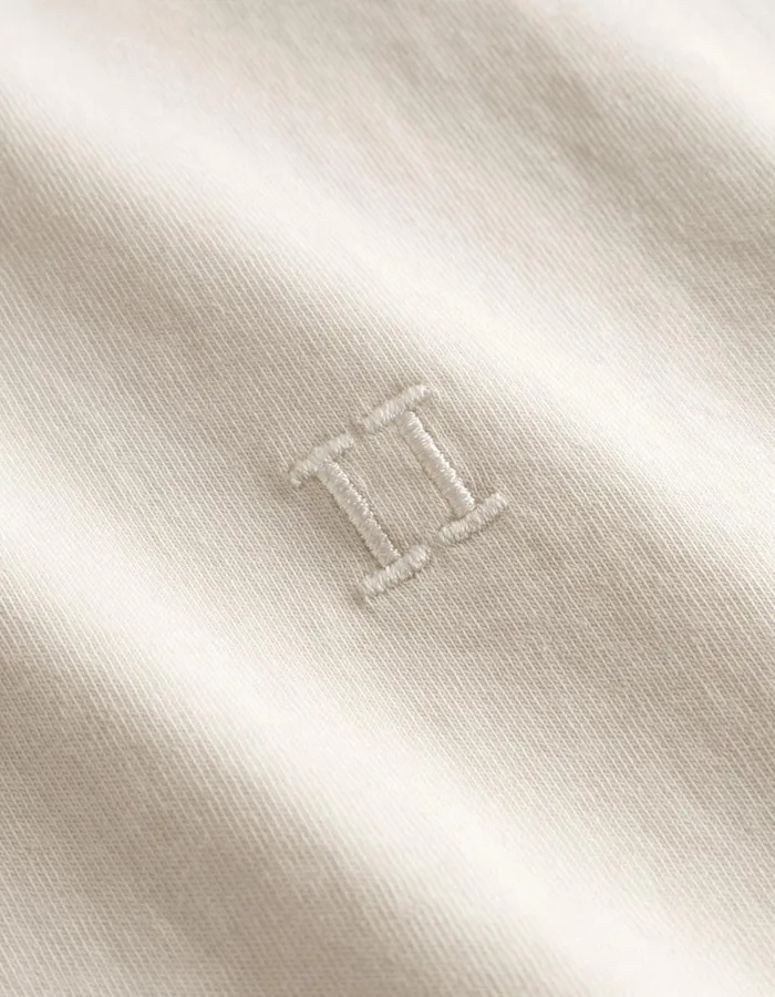 Tshirts Men Les Deux Norregaard Tonal TShirt 8211 Ivory