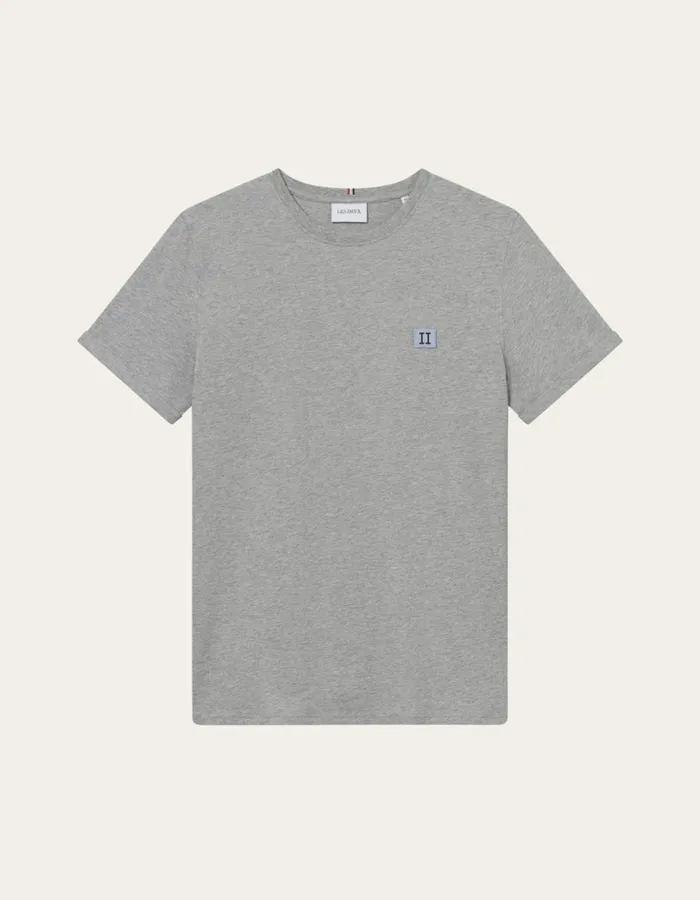 Tshirts Men Les Deux Piece TShirt 8211 Grey MelangeSky Blue