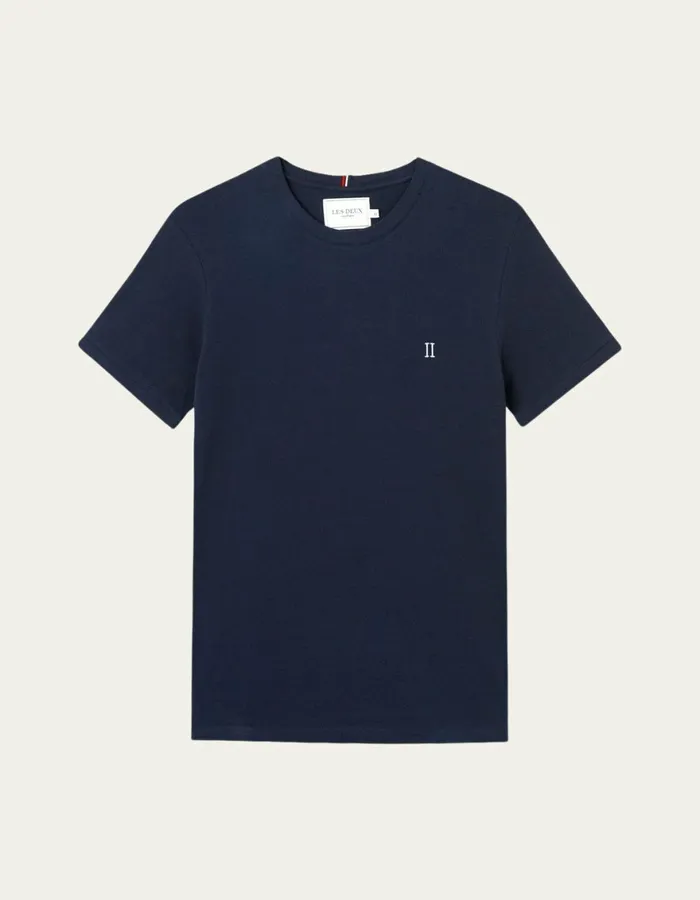Tshirts Men Les Deux Pique TShirt 8211 Dark Navy