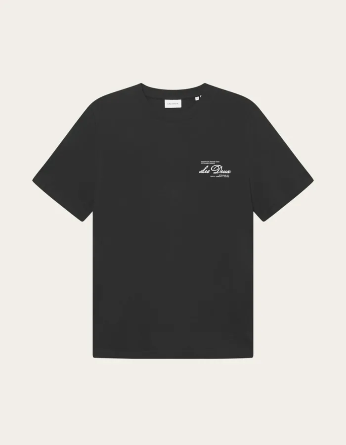 Tshirts Men Les Deux Scandinavian TShirt 8211 BlackIvory
