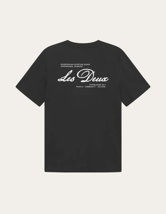 Tshirts Men Les Deux Scandinavian TShirt 8211 BlackIvory