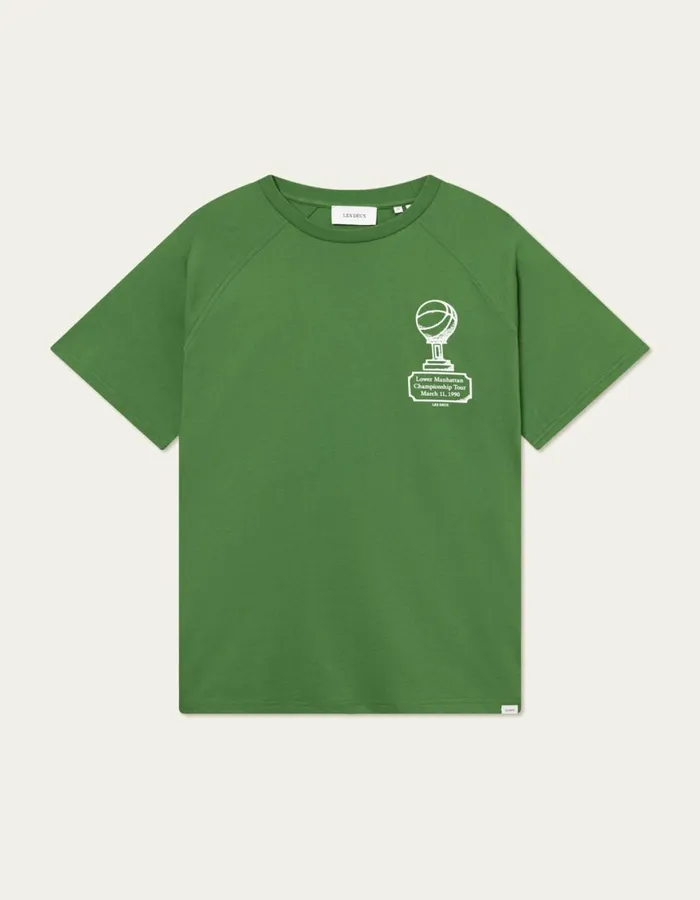 Tshirts Men Les Deux Tournament TShirt 8211 Vintage GreenWhite