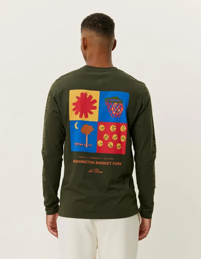 Tshirts Men Les Deux Tribeca LS TShirt 8211 Rosin
