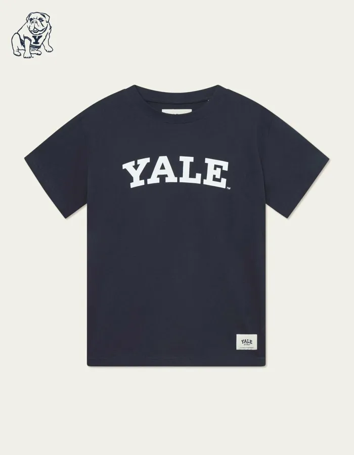 Tshirts Men Les Deux Yale Logo TShirt 8211 Dark Navy