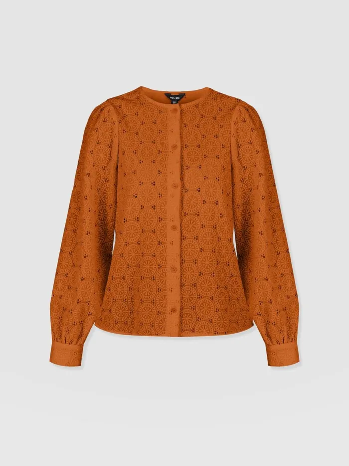 Tabitha Blouse 8211 Tan Tan Women Saint And Sofia Blouses and Shirts