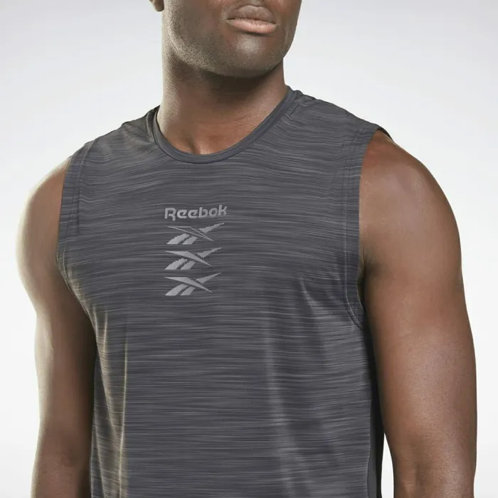 Tank Tops Mens Reebok Activchill Sleeveless TShirt Black