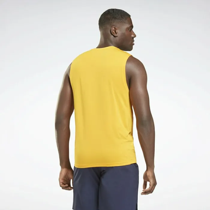 Tank Tops Mens Reebok Activchill Sleeveless TShirt Semi Solar Gold