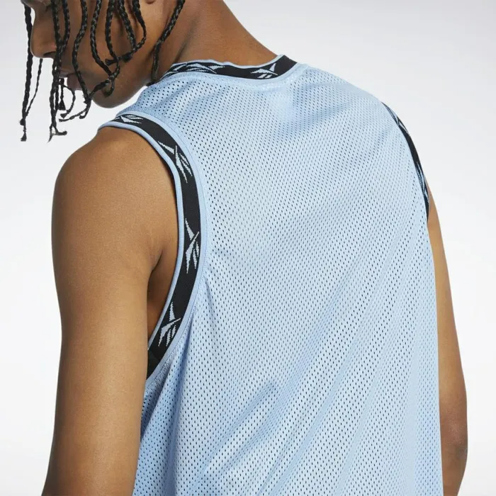 Tank Tops Mens Reebok Classics Mesh Tank Top Fluid Blue