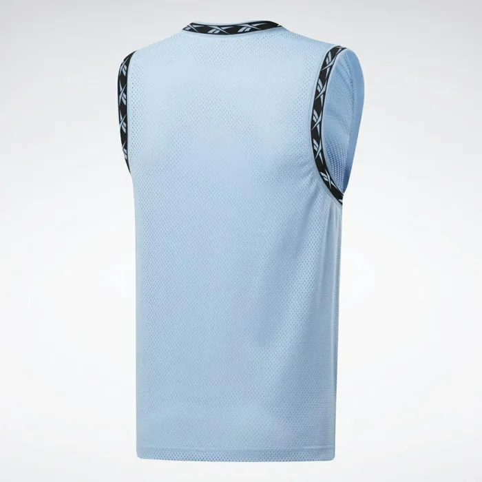Tank Tops Mens Reebok Classics Mesh Tank Top Fluid Blue