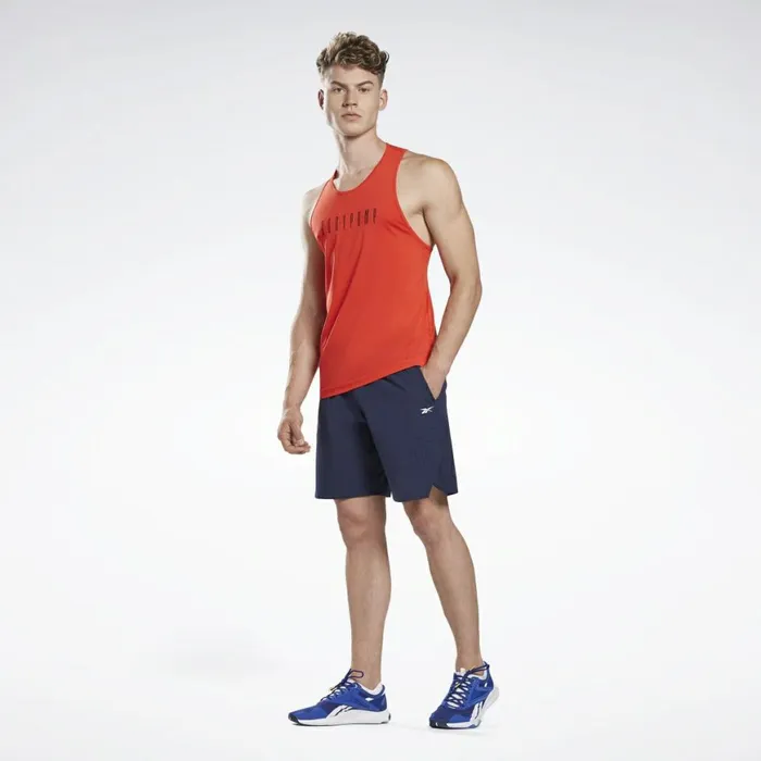 Tank Tops Mens Reebok LES MILLS BODYPUMP ACTIVCHILL Singlet Instinct Red