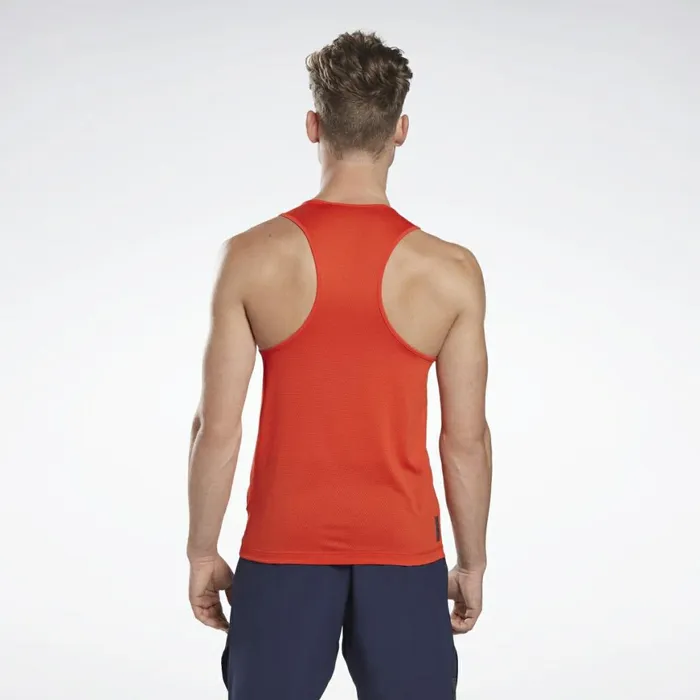 Tank Tops Mens Reebok LES MILLS BODYPUMP ACTIVCHILL Singlet Instinct Red