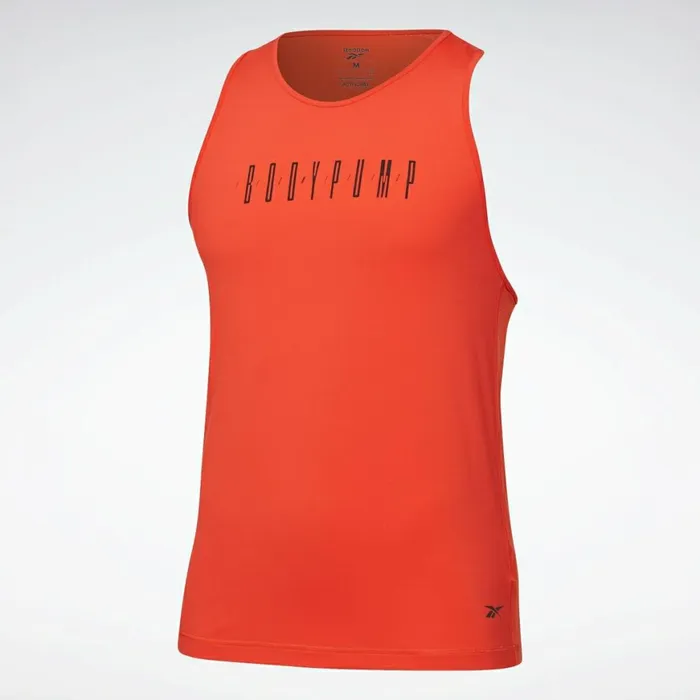 Tank Tops Mens Reebok LES MILLS BODYPUMP ACTIVCHILL Singlet Instinct Red