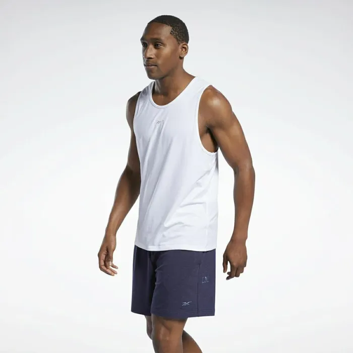 Tank Tops Mens Reebok Les Mills Restorative Tank Top White
