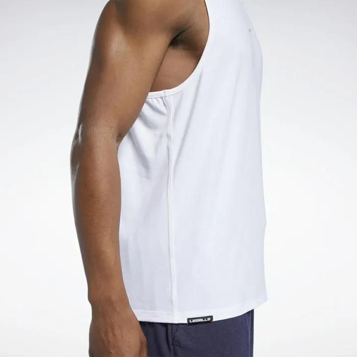 Tank Tops Mens Reebok Les Mills Restorative Tank Top White