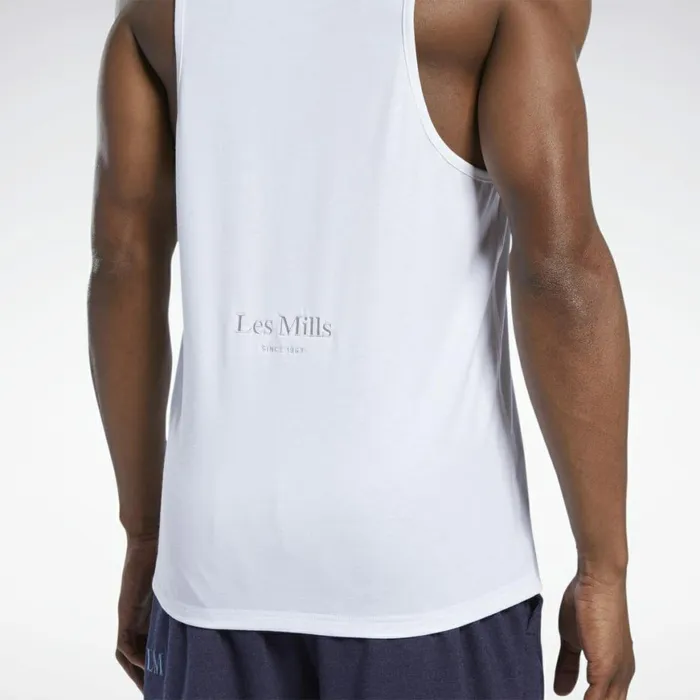 Tank Tops Mens Reebok Les Mills Restorative Tank Top White