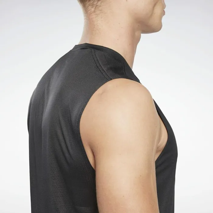 Tank Tops Mens Reebok Workout Ready Sleeveless Tech TShirt Black