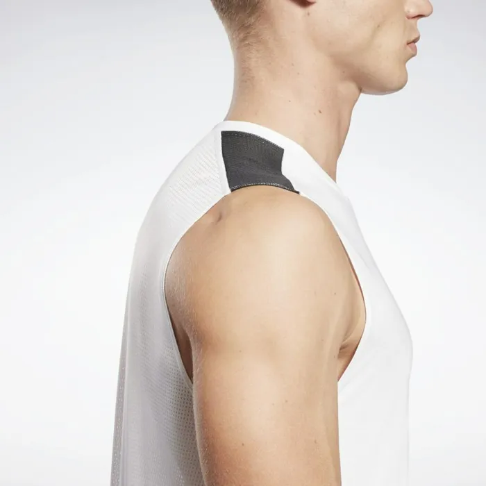 Tank Tops Mens Reebok Workout Ready Sleeveless Tech TShirt White