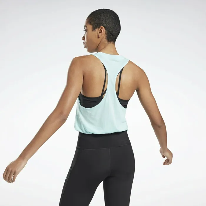 Tank Tops Womens Reebok ActivchillCotton Graphic Tank Top Digital Glow