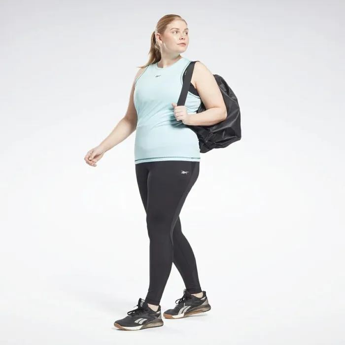 Tank Tops Womens Reebok Workout Ready Mesh Tank Top Plus Size Digital Glow