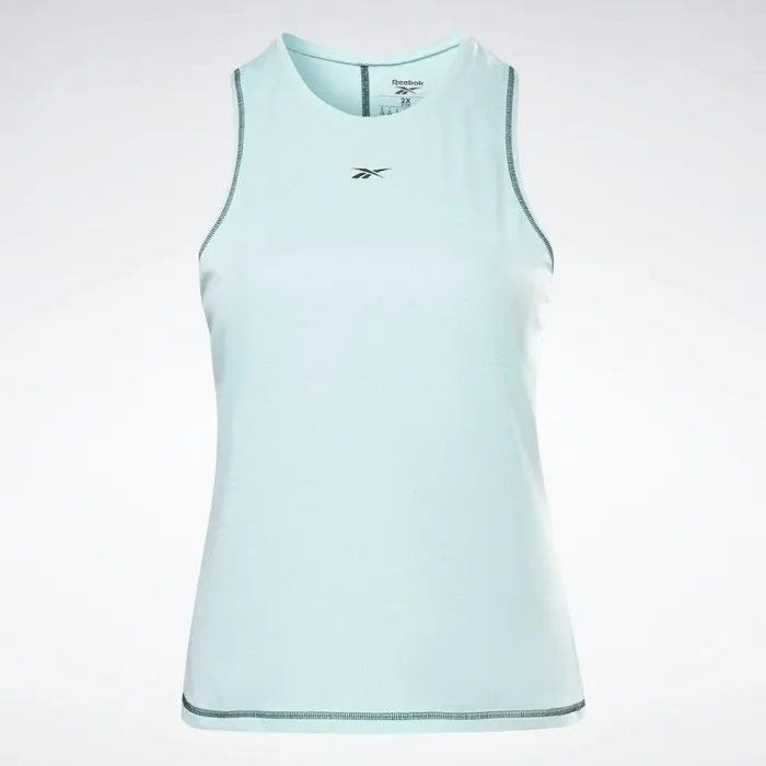 Tank Tops Womens Reebok Workout Ready Mesh Tank Top Plus Size Digital Glow