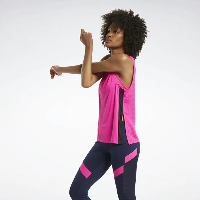 Tank Tops Womens Reebok Workout Ready Mesh Tank Top Proud Pink