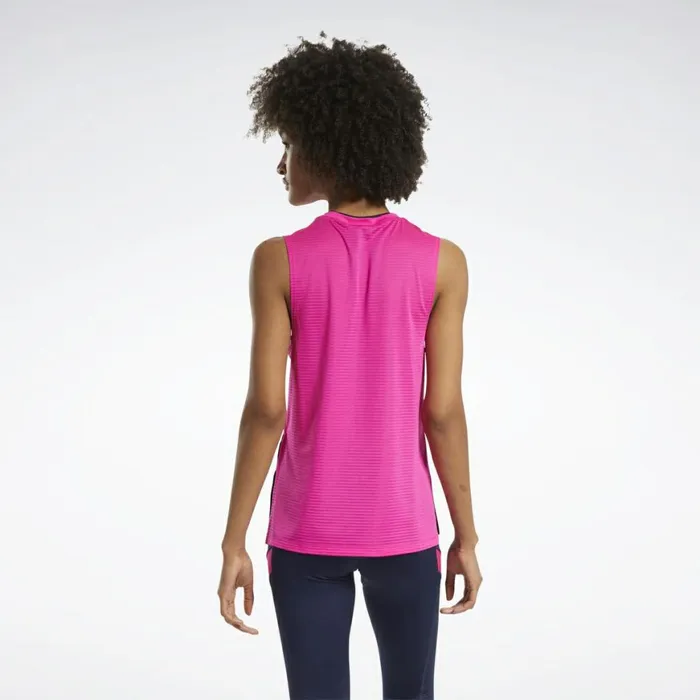 Tank Tops Womens Reebok Workout Ready Mesh Tank Top Proud Pink