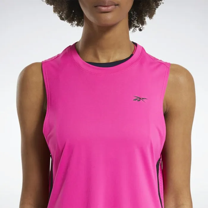 Tank Tops Womens Reebok Workout Ready Mesh Tank Top Proud Pink