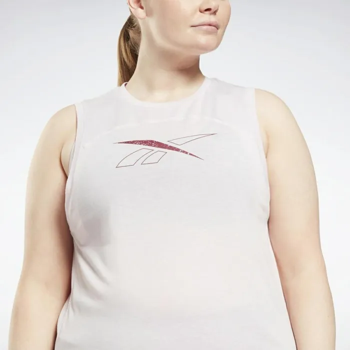 Tank Tops Womens Reebok Workout Ready Supremium Tank Top Plus Size Frost Berry