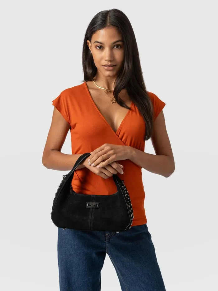 Taylor Hobo Handbag 8211 Black Black Women Saint And Sofia Leather