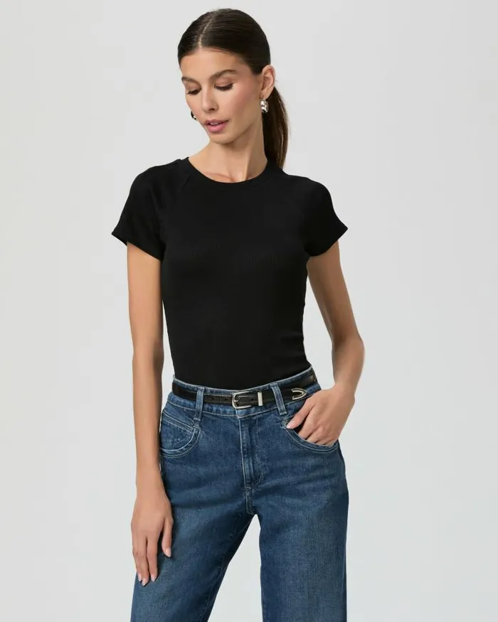 Tees and Tanks Women PAIGE Bijou Tee 8211 Black