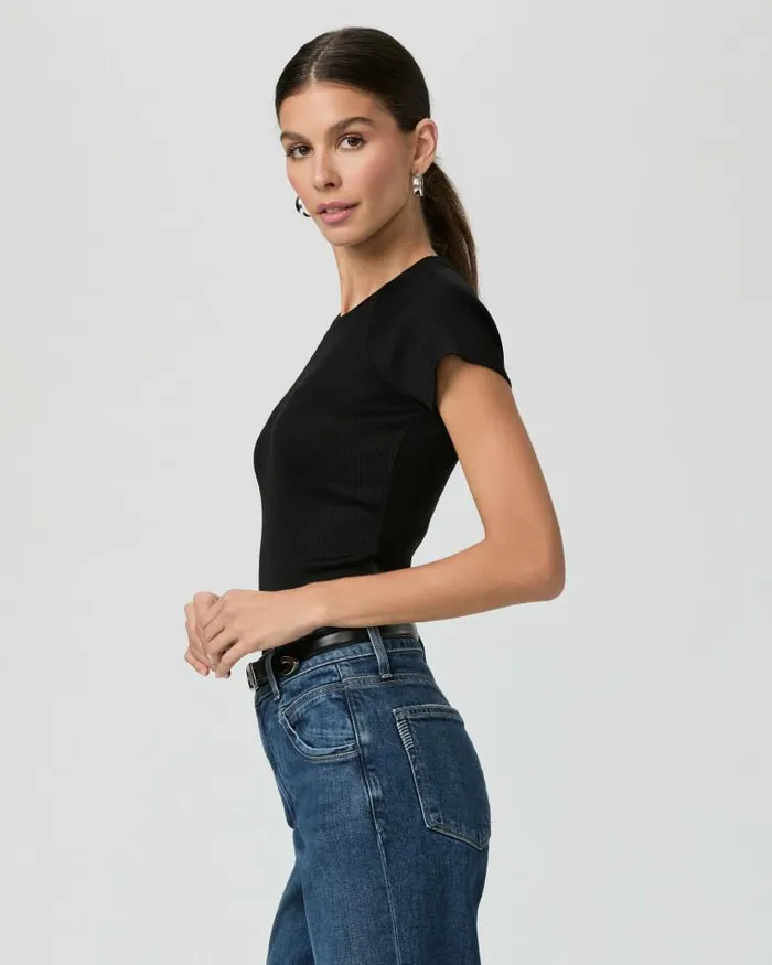 Tees and Tanks Women PAIGE Bijou Tee 8211 Black Tees and Tanks Women PAIGE Bijou Tee 8211 Black