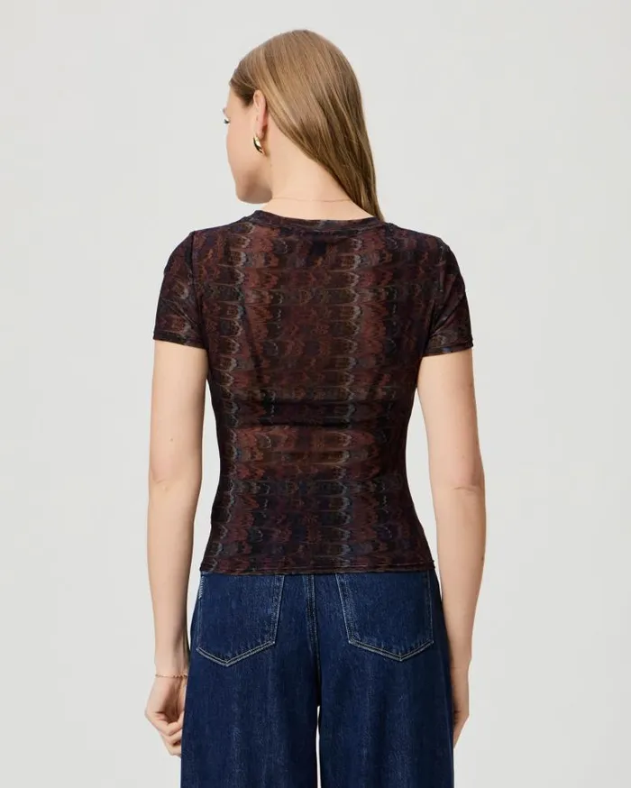 Tees and Tanks Women PAIGE Exclusive Fiora Tee 8211 Navy Multi Tees and Tanks Women PAIGE Exclusive Fiora Tee 8211 Navy Multi