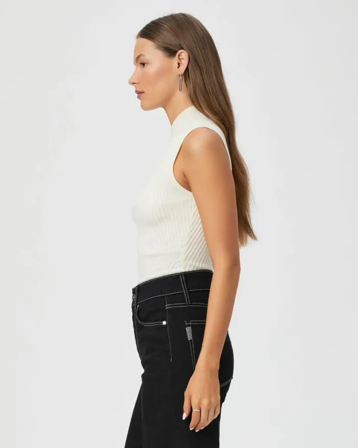 Tees and Tanks Women PAIGE Fidelia Tank 8211 Ivory Tees and Tanks Women PAIGE Fidelia Tank 8211 Ivory