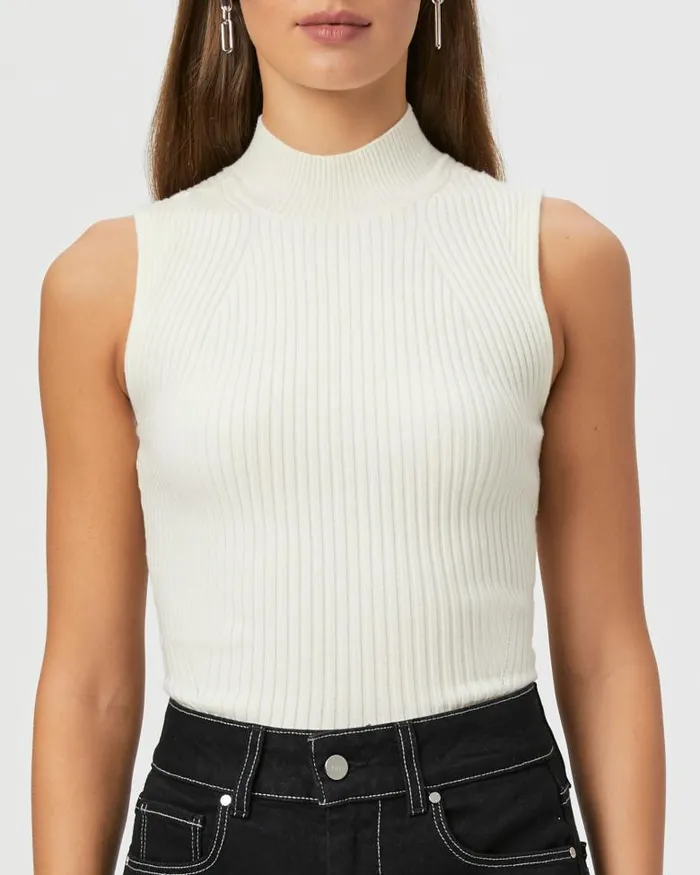 Tees and Tanks Women PAIGE Fidelia Tank 8211 Ivory Tees and Tanks Women PAIGE Fidelia Tank 8211 Ivory