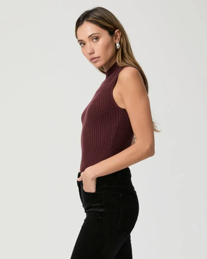 Tees and Tanks Women PAIGE Fidelia Tank 8211 Oxblood Tees and Tanks Women PAIGE Fidelia Tank 8211 Oxblood