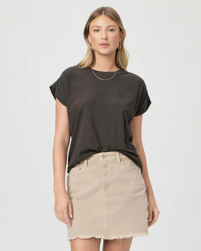 Tees and Tanks Women PAIGE Lunar Tee 8211 Faded Black