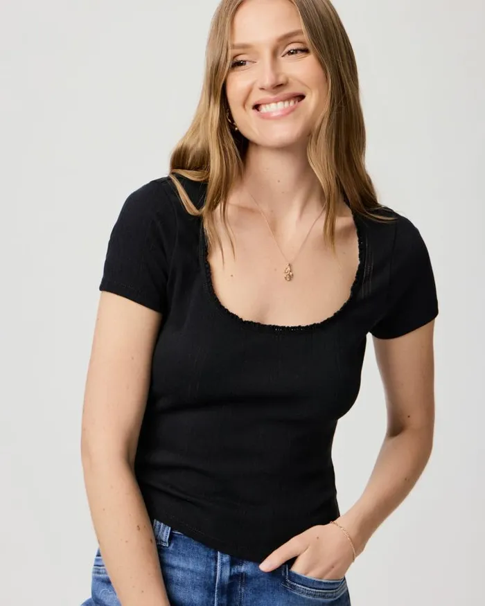 Tees and Tanks Women PAIGE Mariana Tee 8211 Black