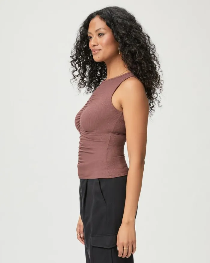 Tees and Tanks Women PAIGE Sidonia Tank 8211 Warm Mocha Tees and Tanks Women PAIGE Sidonia Tank 8211 Warm Mocha